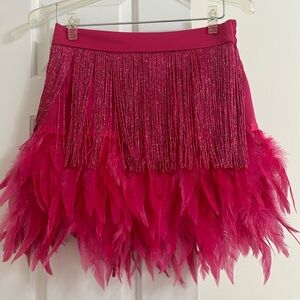 La Ros Feathered Skirt